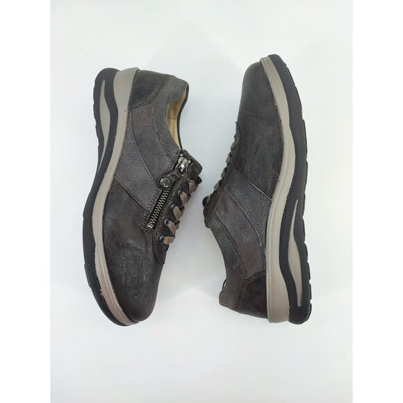 Fidellio Hallux Women’s Haley Zip Side Brown Leather Shoes Size 5.5 UK 7.5 US - Picture 6 of 10